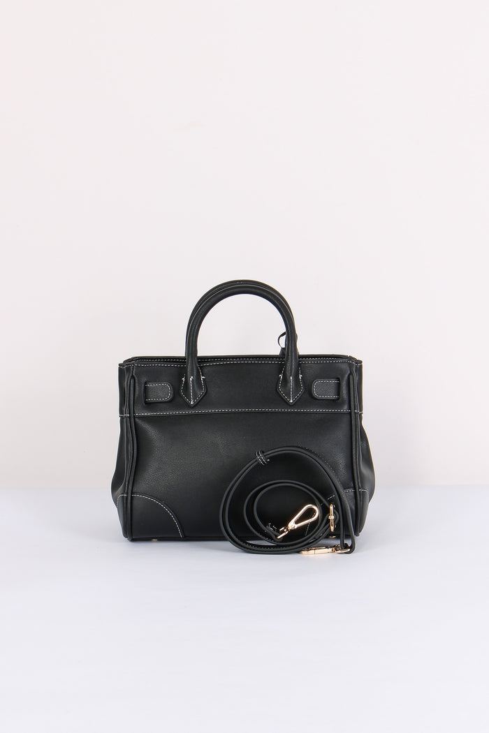 Mini Shopping Impunture Contrasto Black-3