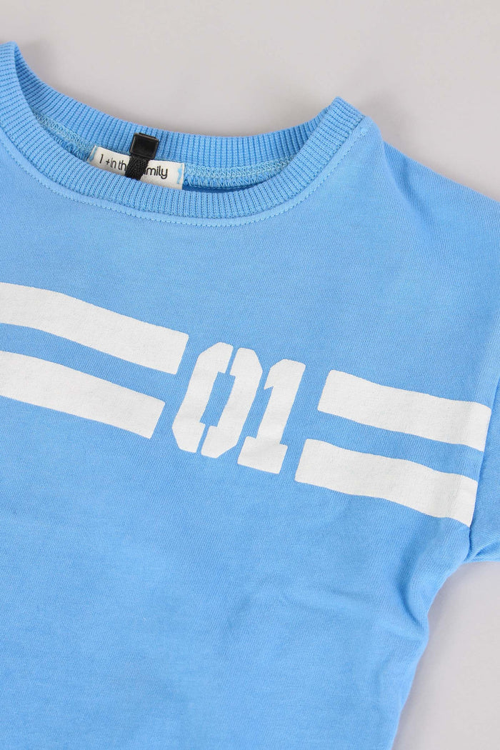 T-shirt M/m Crop Ultramarine-4