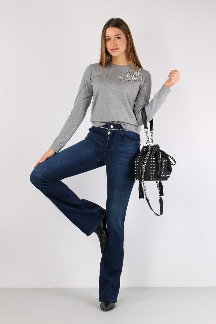 Cretas Maglia Giroccollo Appli Medium