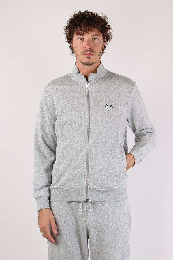 Felpa Full Zip Grigio