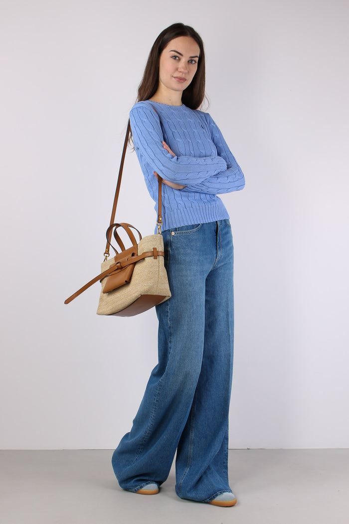 Pullover Girocollo Trecce Litchfield Blue-3