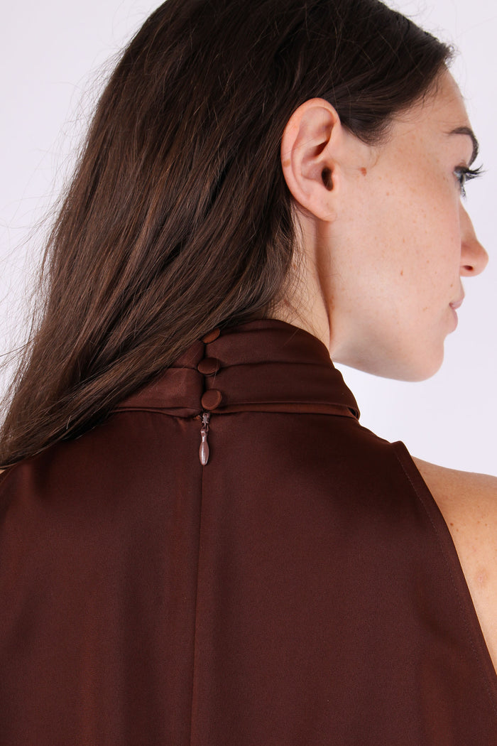 Blusa Smanicata Sottogiacca Brown-10