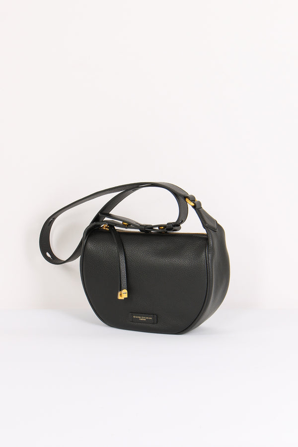 Charlotte Mezzaluna Pelle Nero-2