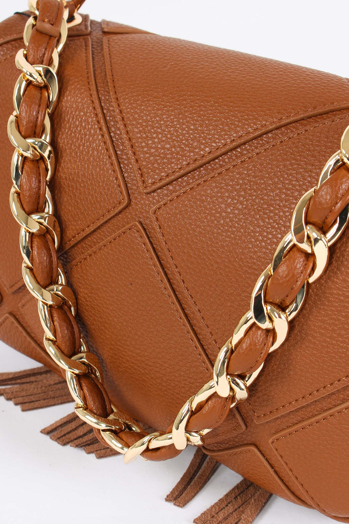 Tracolla  Frange Cuoio-8