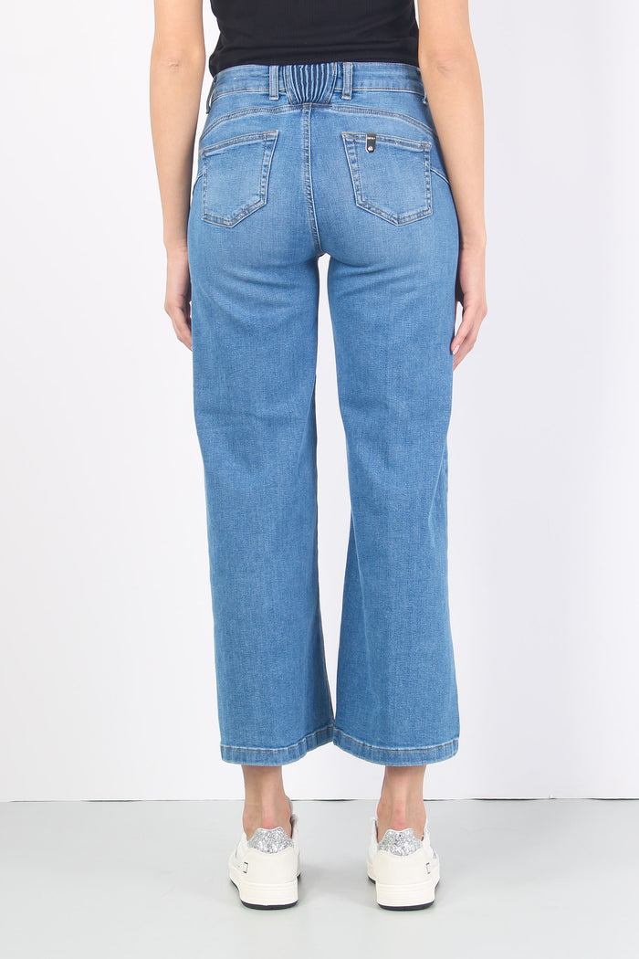 Jeans Parfait Cropped Denim Chiaro-4