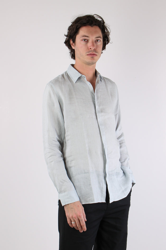 Camicia Lino Colletto Celeste-6