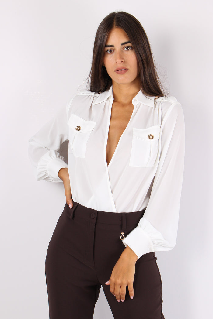 Facilis Camicia Body Taschine Milk-4