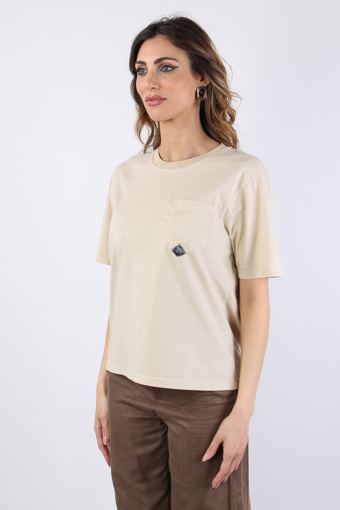 T-shirt Taschino Jersey Cream-5