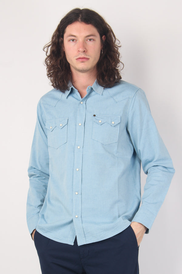 Camicia Regular Azzurro-2