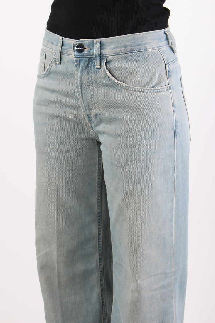 Jacklyn Denim Palazzo Leggero Denim Scuro-5