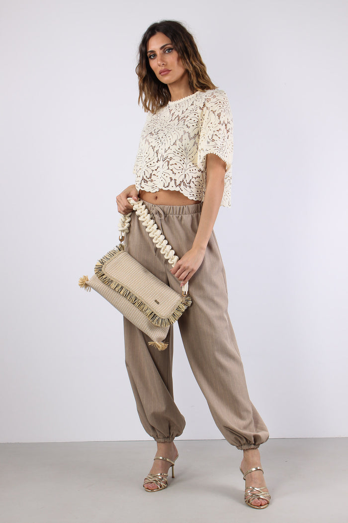 Blusa Cropped Pizzo Burro-5