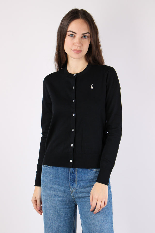 Cardigan Cotone Polo Black-2