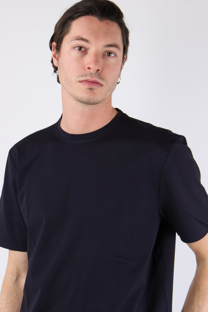 T-shirt Tessuto Tecnico Blu Navy-6
