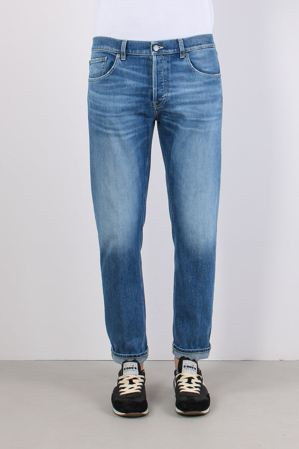 Icon Denim Regular Risvolto Denim Chiaro-2