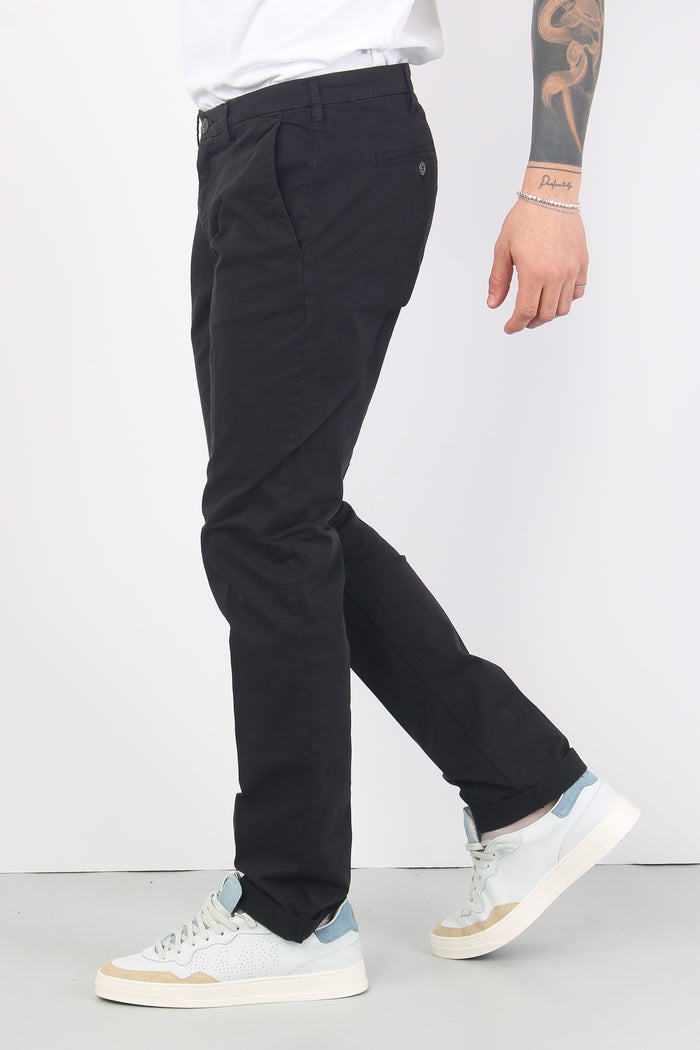 Pantalone Gabardina Basic Nero-5