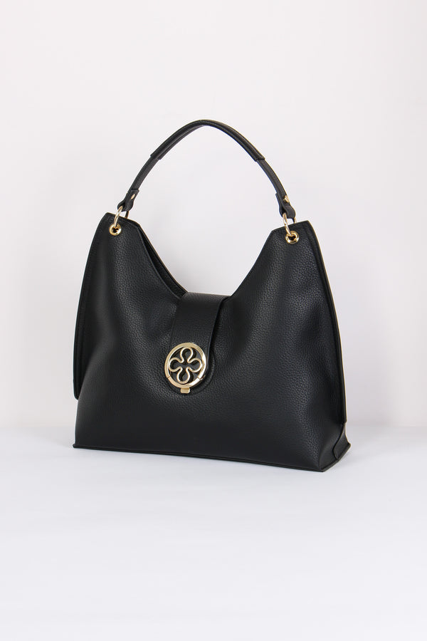 Federica W Hobo Placca Rosone Nero-2