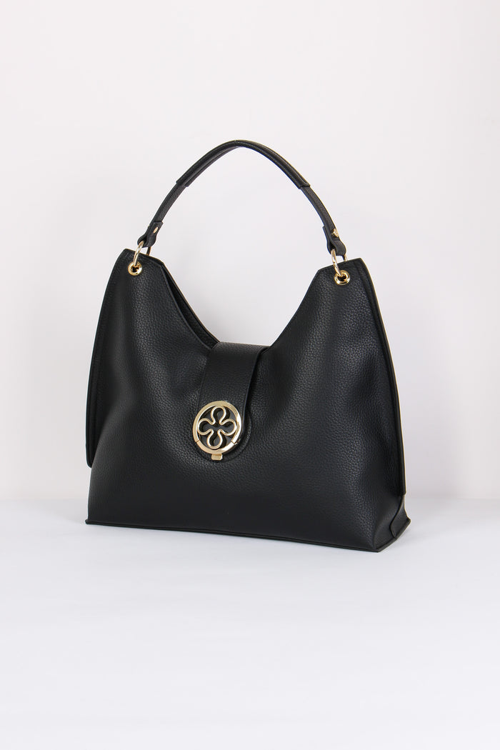 Federica W Hobo Placca Rosone Nero-2