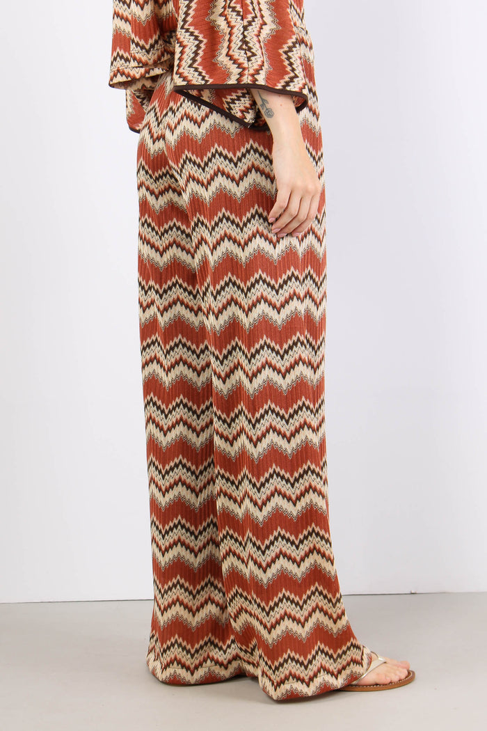 Pantalone Stampa Missoni Ruggine-7