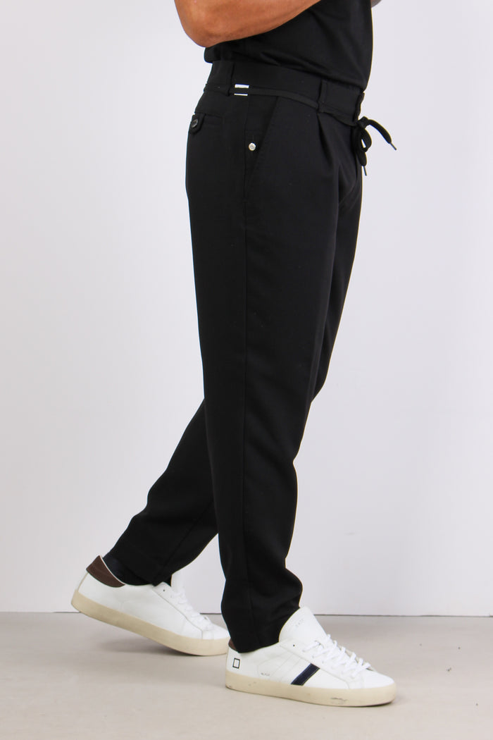 Batteria Pantalone Laccio Nero-3