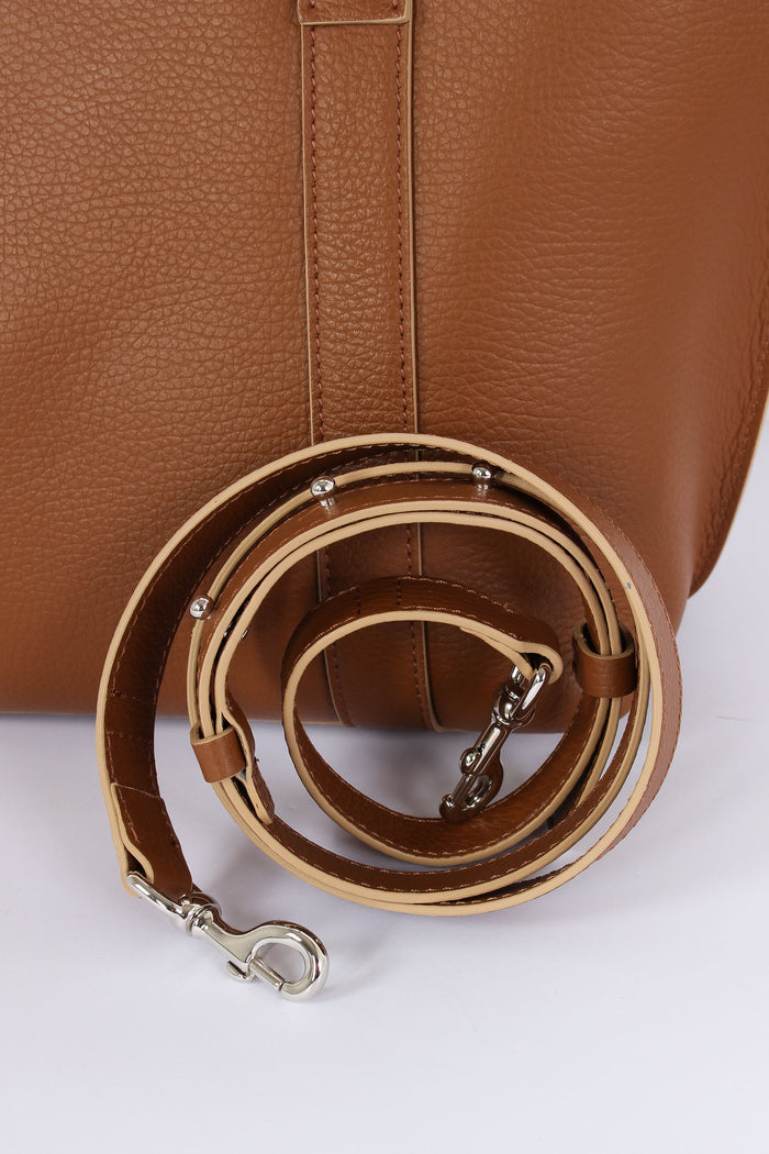 Shopping Script Piccola Pelle Marrone-7