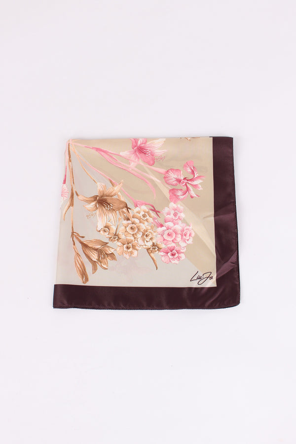 Foulard Flowery Cranberry