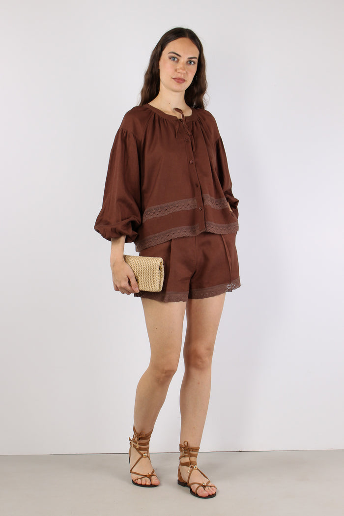 Short Viscosa Lino Caffe
