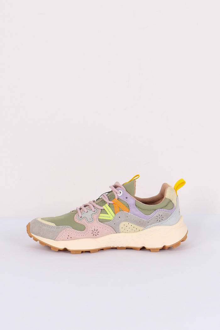 Sneakers Yamano Suede Nylon Grey/cipria-6