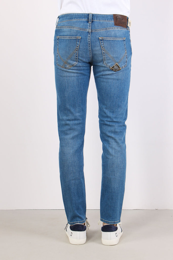 Denim Slim Fit Denim Chiaro-4