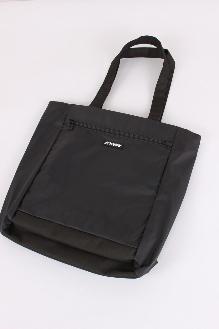 Shopping Verticale Nylon Black Pure-4