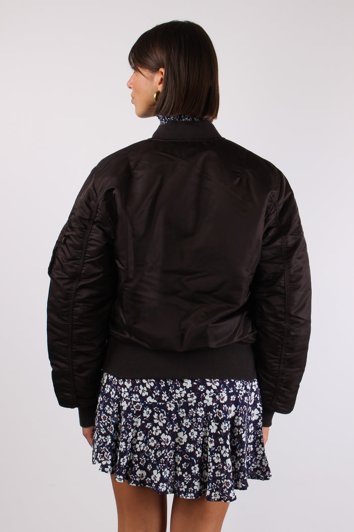 Heritage Bomber Jacket Nylon Hunter Brown-5
