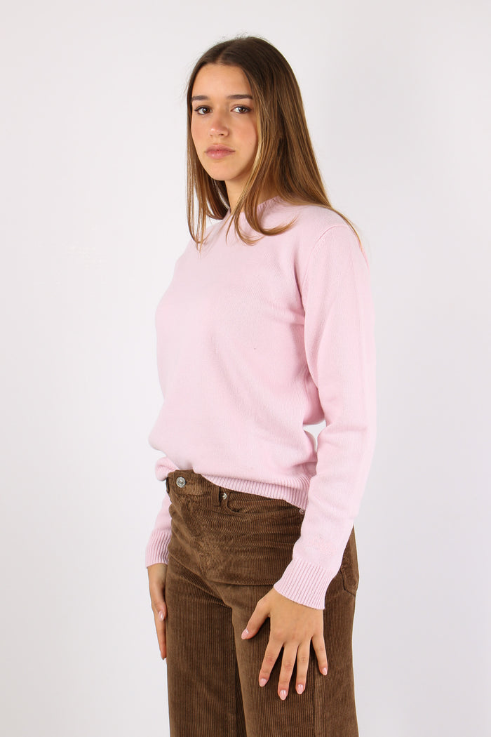 Girocollo Logo Collo Rosa-9