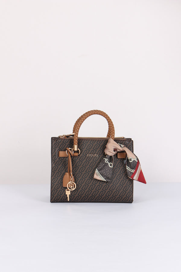 Mini Shopping Logo Monogram Suede