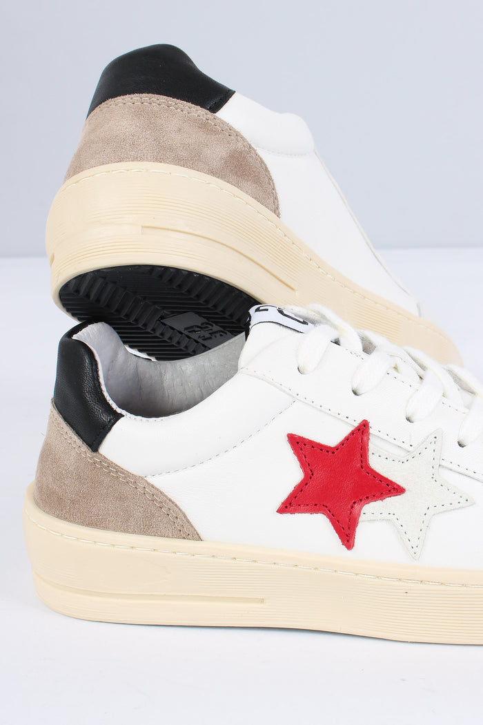 Sneakers New Star Bianco/rosso-4