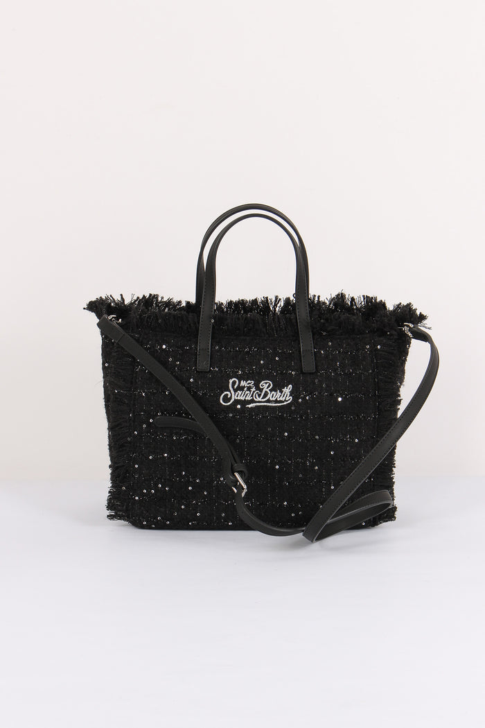Shopping Tweed Paillettes Black-3