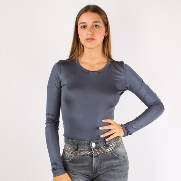 Body Lycra Scavo Dietro Fumo-2