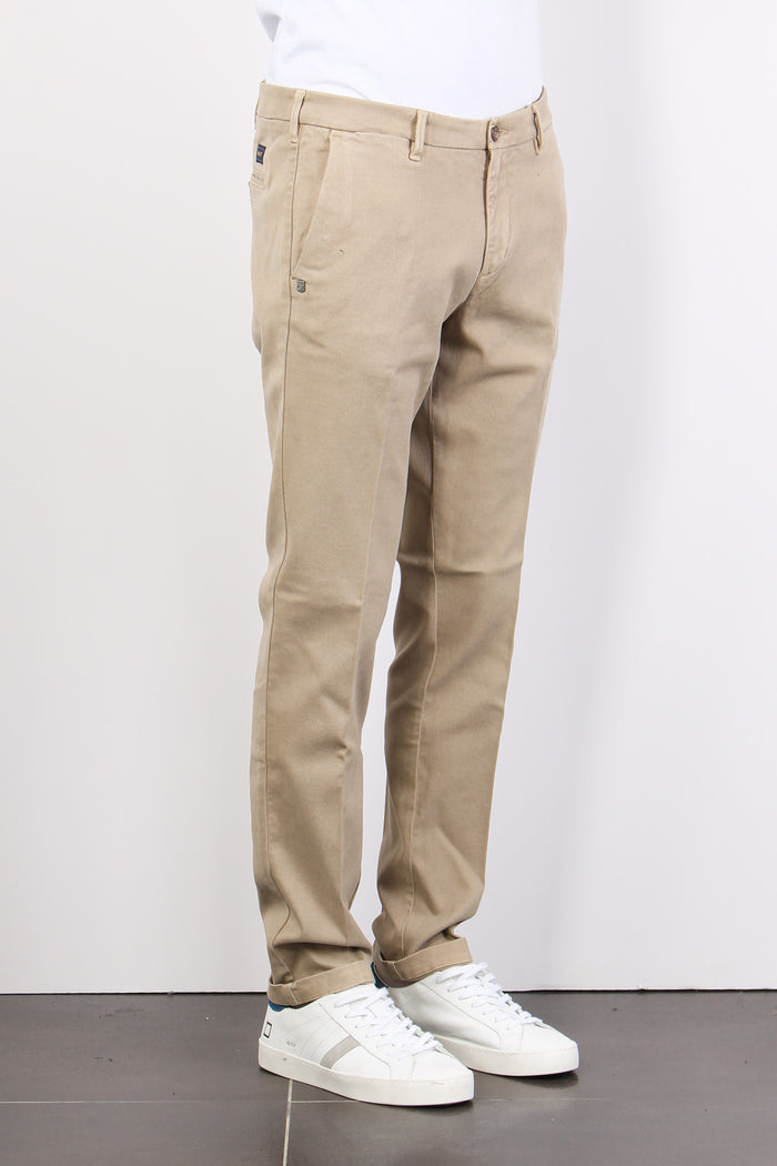 Pantalone Chino Flanella Beige-4