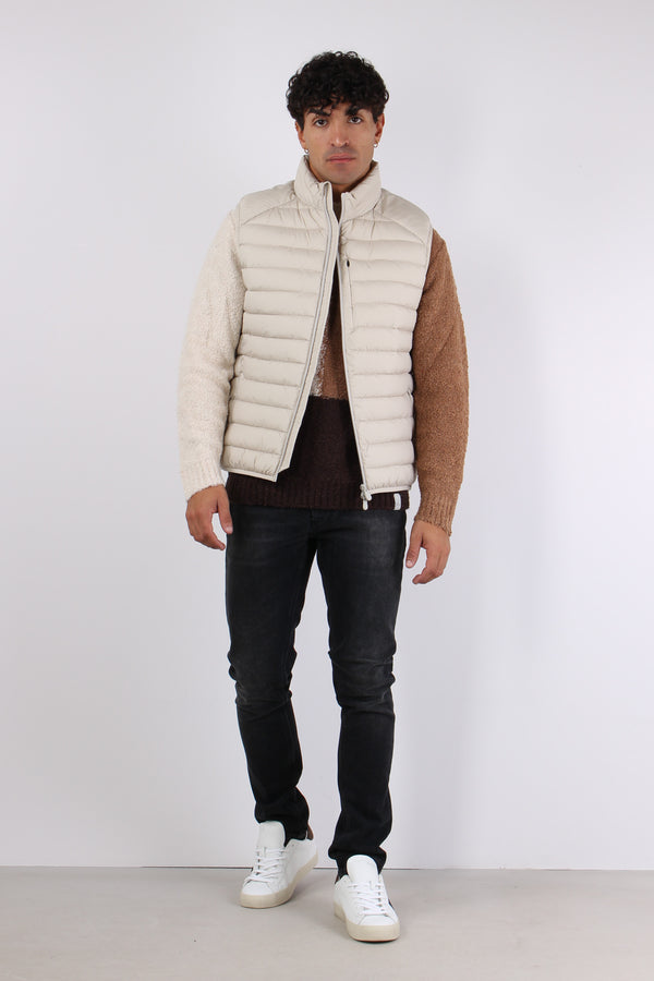 Rhus Gilet Piuma Beige-2