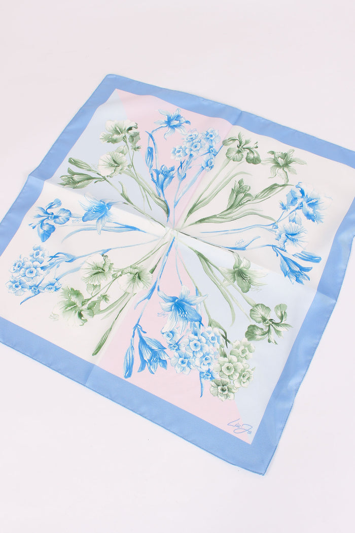 Foulard Flowery Bright Blu-2