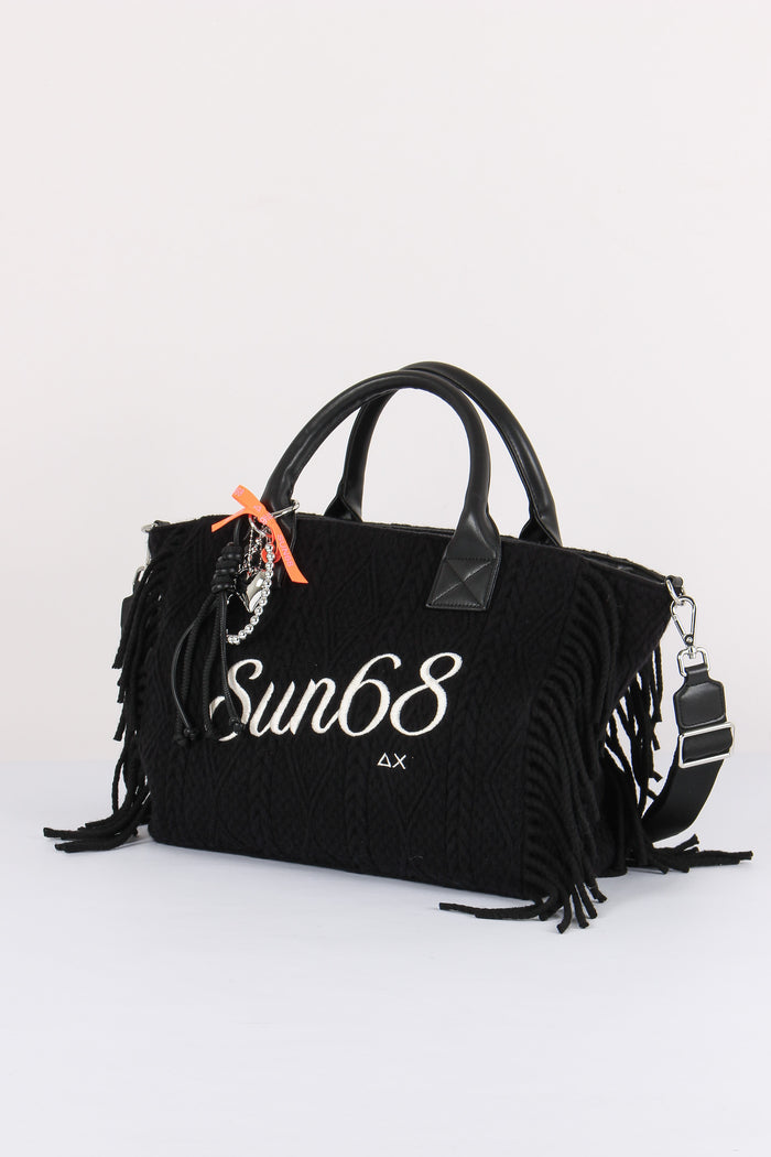 Mini Bag Frange Nero-2