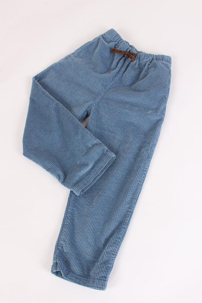 Pantalone Velluto Stretch Vintage Azur-3