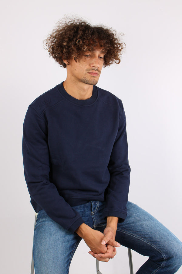 Felpa Logo Tono Su Tono Blue Depth-2