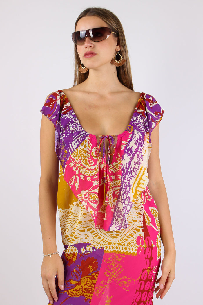 Abito Fantasia Multi Patch Fucsia/viola-7