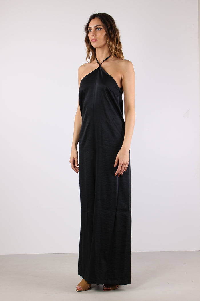 Morgian Tuta Fluida Martellata Black-4