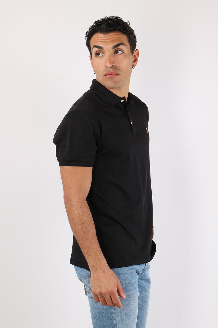 Polo Slim Fit Stretch Polo Black-6