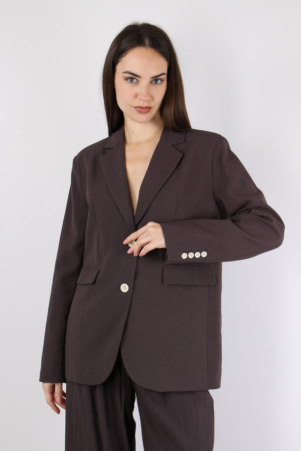 Giacca Riga Colletto Malva-2