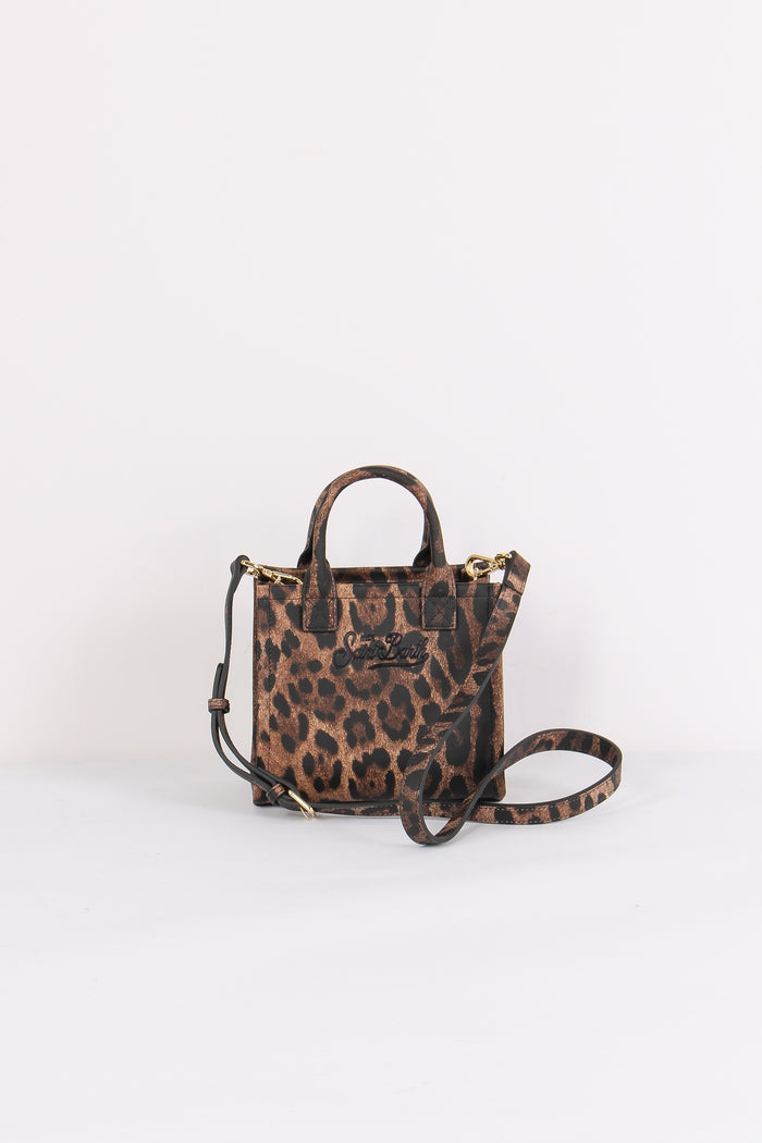 Mini Borsa Mano Animalier Leopard-4