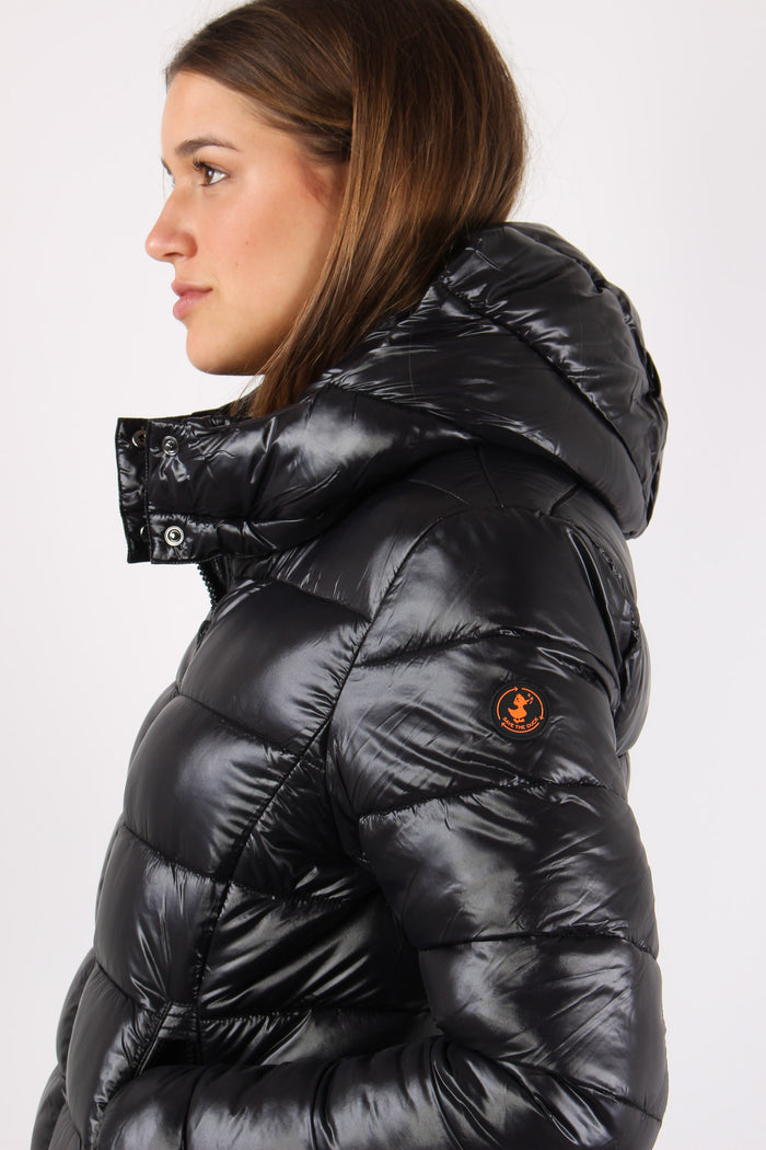 Cosmary Piumino Corto Lucido Black-7