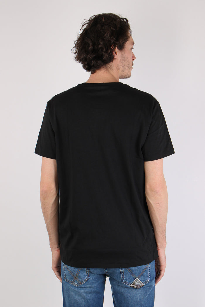 T-shirt Underwear Maxi Scritta Polo Black-5