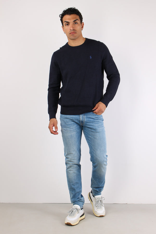 Maglia Girocollo Nido Dape Navy-2