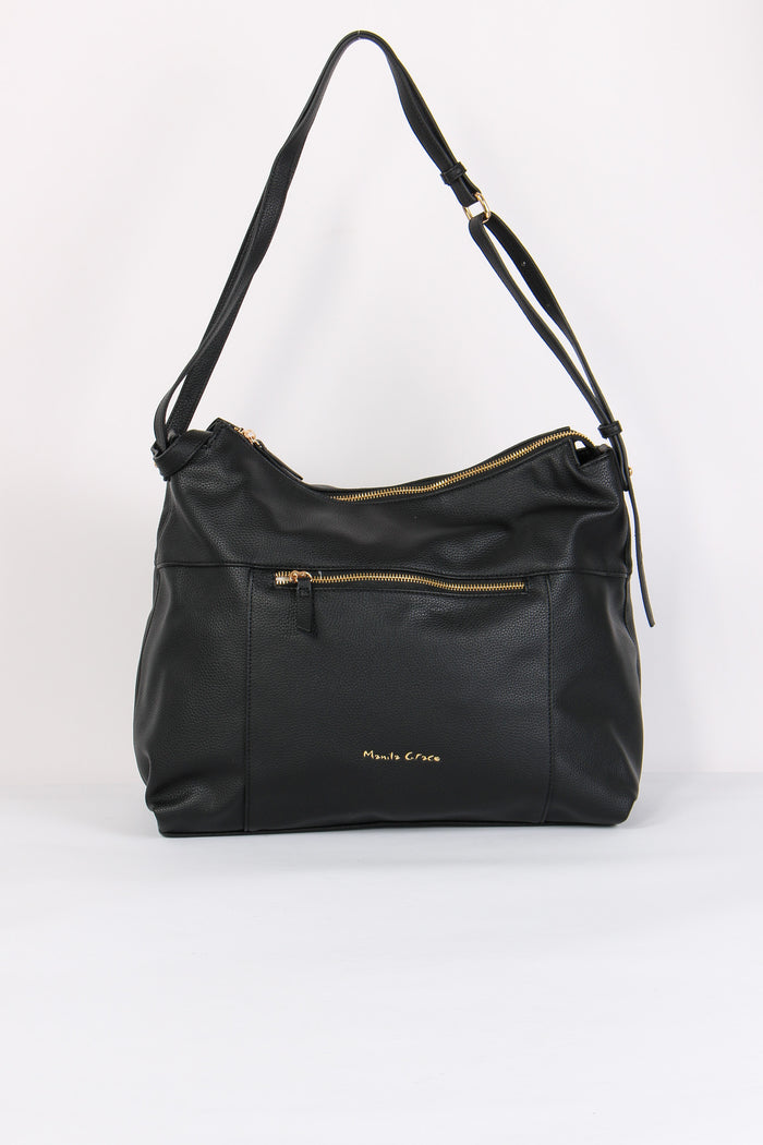 Shopping Morbida Zip Nero